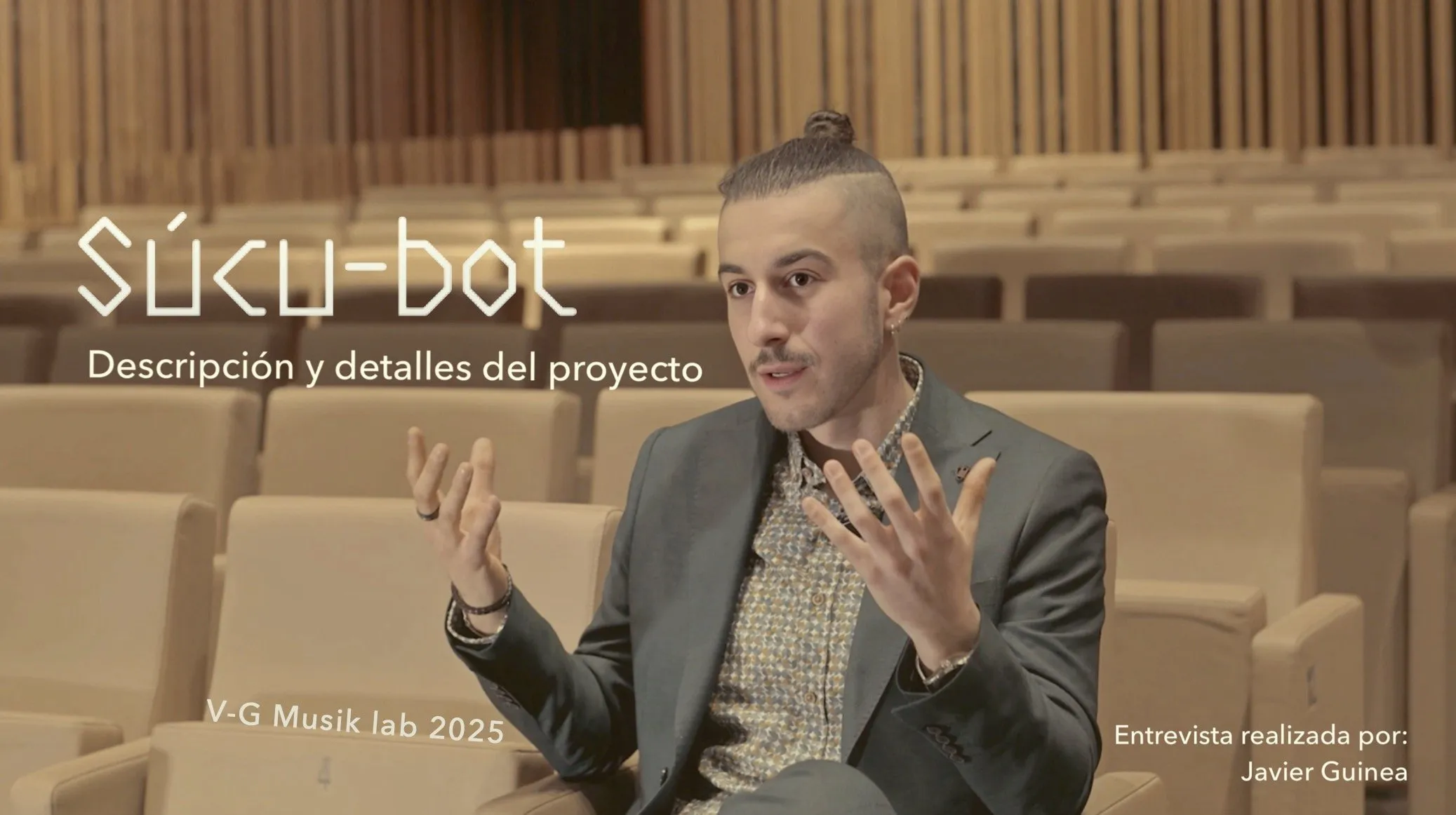 Aníbal Caño en la entrevista sobre Súcu-bot